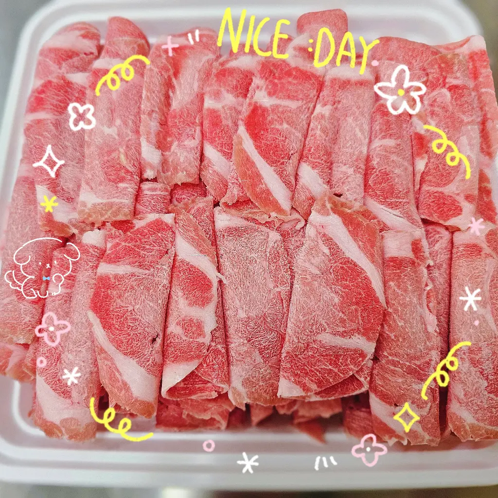 火鍋豬梅花肉捲 (454g)
