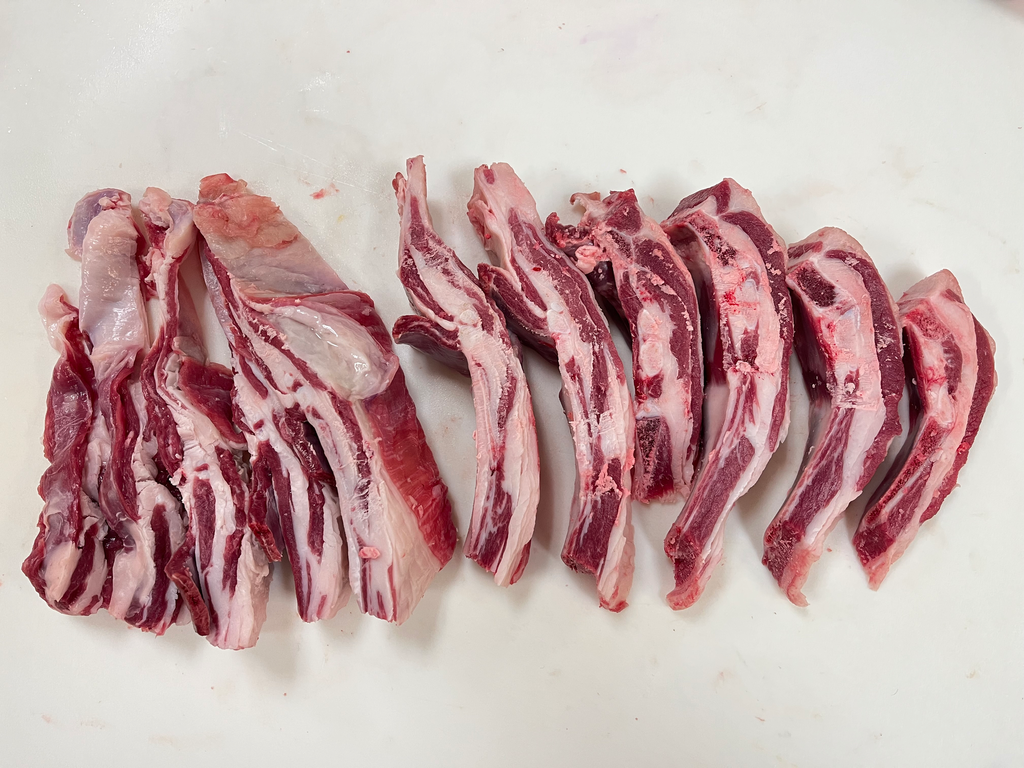 Lamb Brisket Plate Bone in Cube BBQ (Fresh Halal) (2LB)