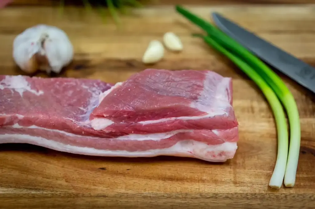 Pork Boneless Skin On Belly (Fresh) (2lb)