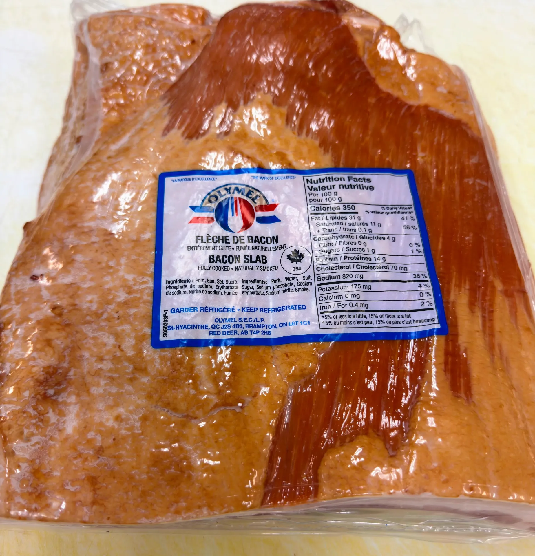 Bacon Thick Sliced (3.5mm) (1lb)