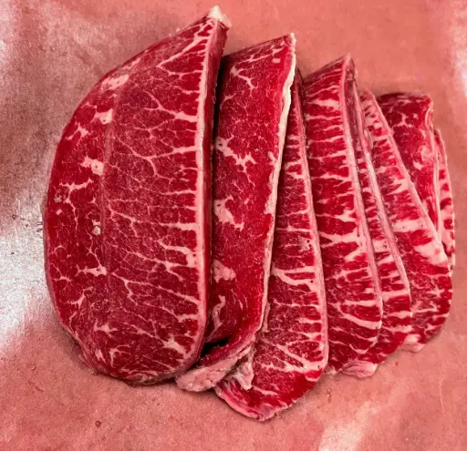 Beef AAA Angus Shoulder Oyster Cut 8 mm Steak (3LB) 